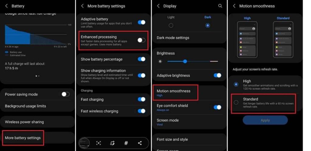 Optimize battery usage Analyze Battery Usage Stats